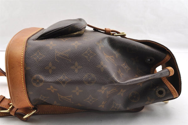 Authentic Louis Vuitton Monogram Montsouris MM Backpack M51136 LV 6350I