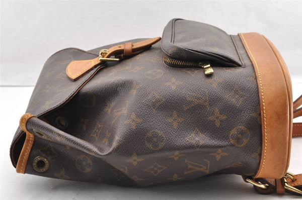 Authentic Louis Vuitton Monogram Montsouris MM Backpack M51136 LV 6350I