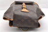 Authentic Louis Vuitton Monogram Montsouris MM Backpack M51136 LV 6350I