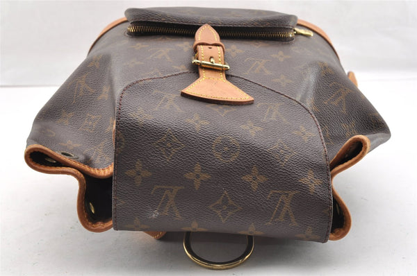 Authentic Louis Vuitton Monogram Montsouris MM Backpack M51136 LV 6350I