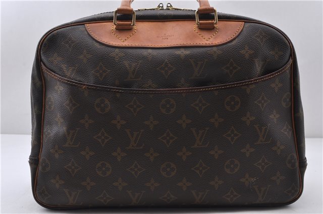 Authentic LOUIS VUITTON Monogram Deauville Hand Bag Purse M47270 LV 6351C