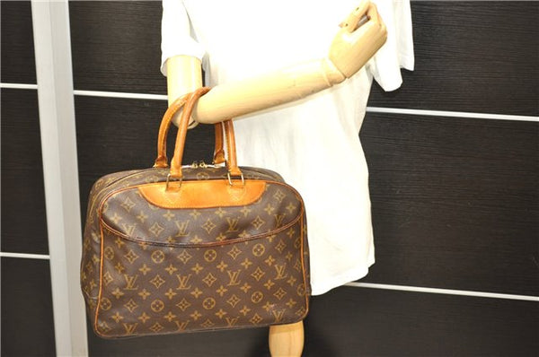 Authentic LOUIS VUITTON Monogram Deauville Hand Bag Purse M47270 LV 6351C