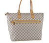 Authentic Louis Vuitton Damier Azur Saleya GM Shoulder Tote Bag N51184 LV 6351I