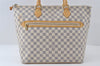 Authentic Louis Vuitton Damier Azur Saleya GM Shoulder Tote Bag N51184 LV 6351I