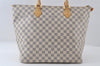 Authentic Louis Vuitton Damier Azur Saleya GM Shoulder Tote Bag N51184 LV 6351I