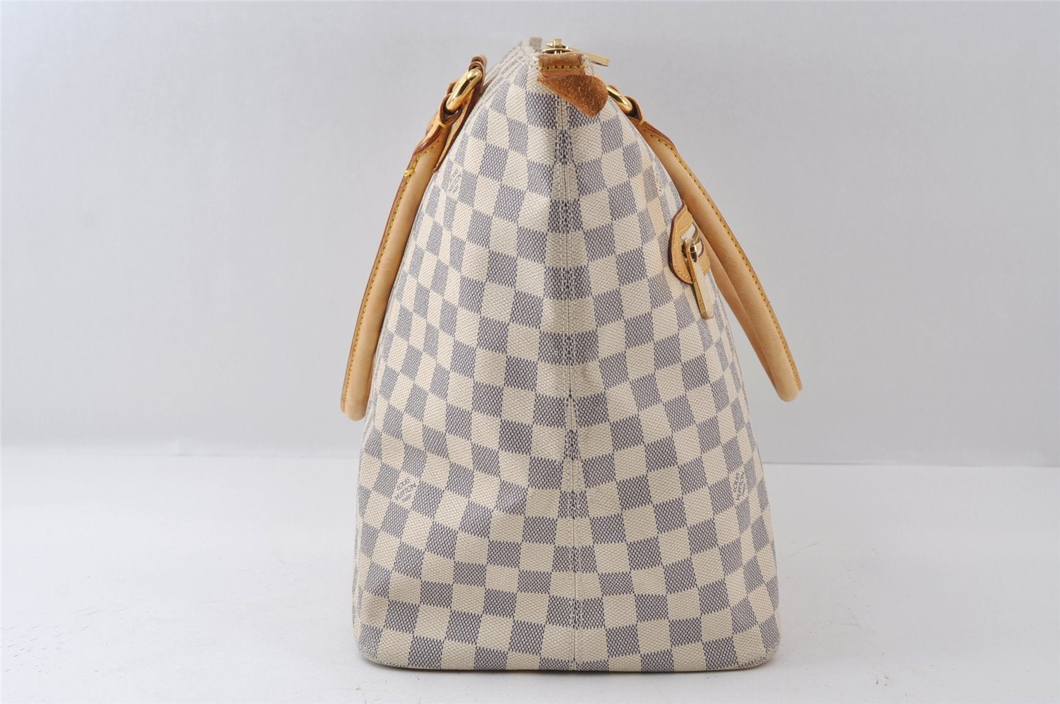 Authentic Louis Vuitton Damier Azur Saleya GM Shoulder Tote Bag N51184 LV 6351I