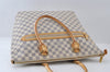 Authentic Louis Vuitton Damier Azur Saleya GM Shoulder Tote Bag N51184 LV 6351I