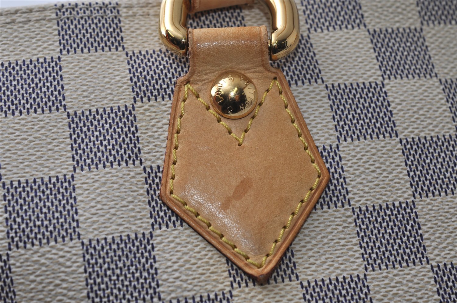 Authentic Louis Vuitton Damier Azur Saleya GM Shoulder Tote Bag N51184 LV 6351I