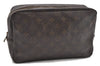 Auth LOUIS VUITTON Monogram Trousse Toilette 28 Clutch Hand Bag M47522 LV 6352C