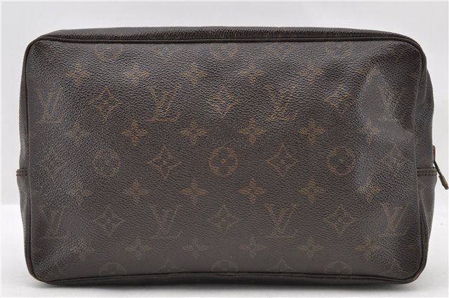 Auth LOUIS VUITTON Monogram Trousse Toilette 28 Clutch Hand Bag M47522 LV 6352C