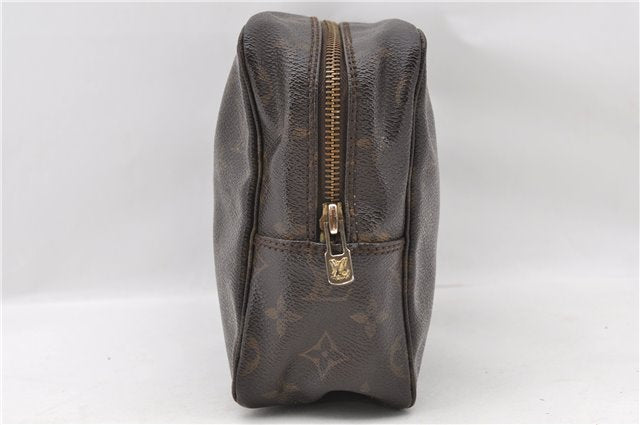 Auth LOUIS VUITTON Monogram Trousse Toilette 28 Clutch Hand Bag M47522 LV 6352C