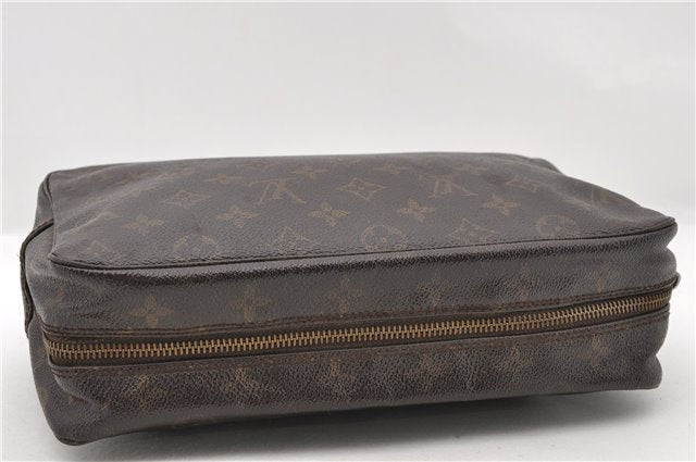 Auth LOUIS VUITTON Monogram Trousse Toilette 28 Clutch Hand Bag M47522 LV 6352C