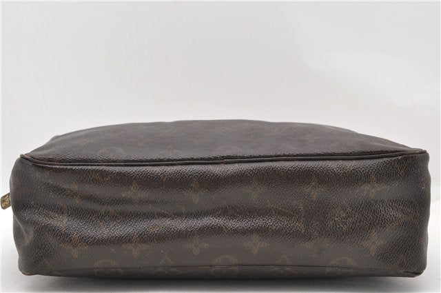 Auth LOUIS VUITTON Monogram Trousse Toilette 28 Clutch Hand Bag M47522 LV 6352C