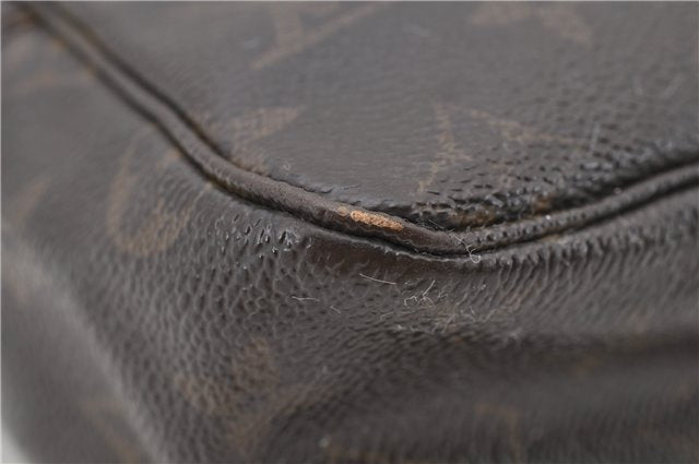 Auth LOUIS VUITTON Monogram Trousse Toilette 28 Clutch Hand Bag M47522 LV 6352C
