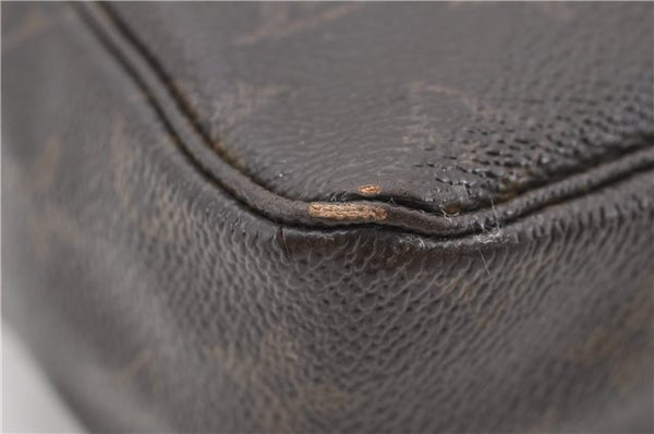 Auth LOUIS VUITTON Monogram Trousse Toilette 28 Clutch Hand Bag M47522 LV 6352C