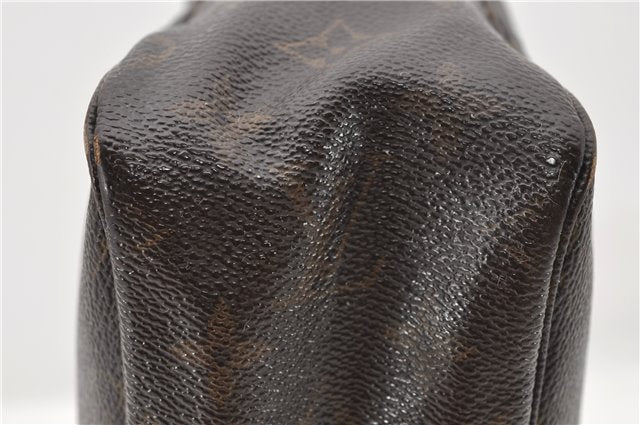 Auth LOUIS VUITTON Monogram Trousse Toilette 28 Clutch Hand Bag M47522 LV 6352C