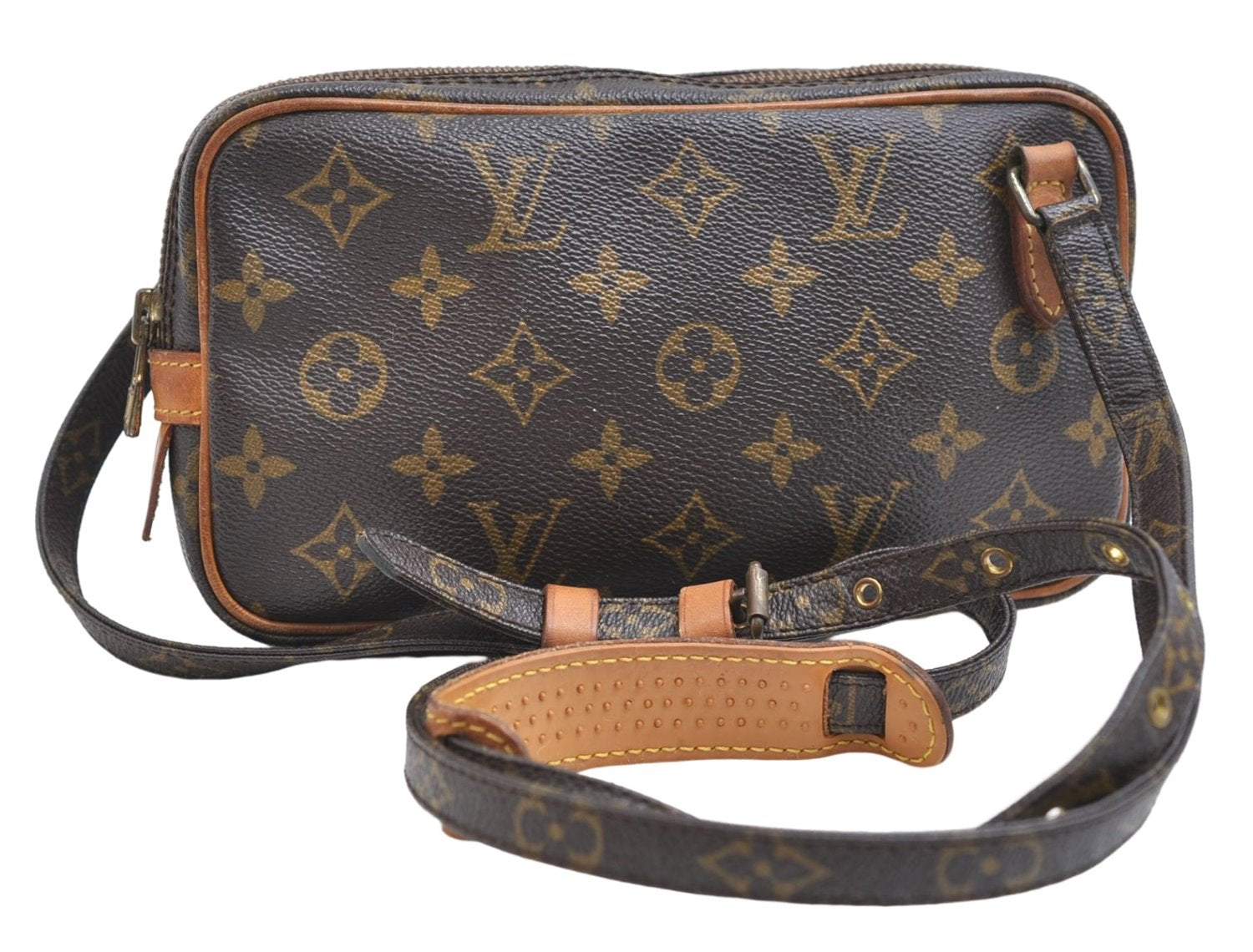 Authentic Louis Vuitton Monogram Marly Bandouliere Shoulder Cross Bag LV 6352E