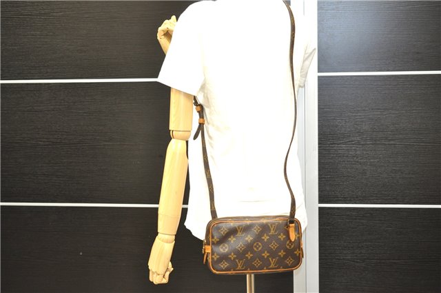 Authentic Louis Vuitton Monogram Marly Bandouliere Shoulder Cross Bag LV 6352E