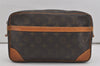 Authentic Louis Vuitton Monogram Compiegne 28 Clutch Hand Bag M51845 LV 6354I