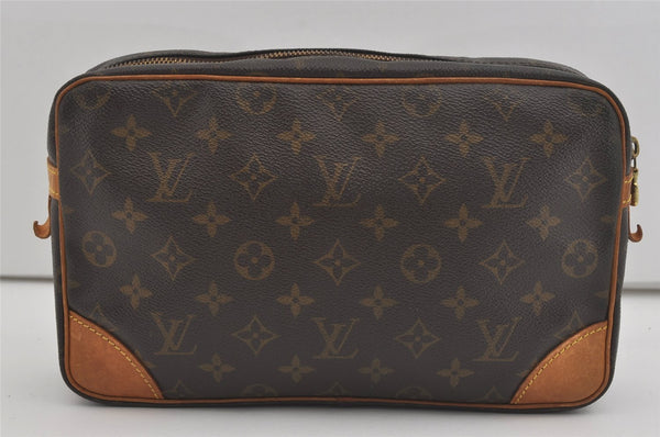 Authentic Louis Vuitton Monogram Compiegne 28 Clutch Hand Bag M51845 LV 6354I