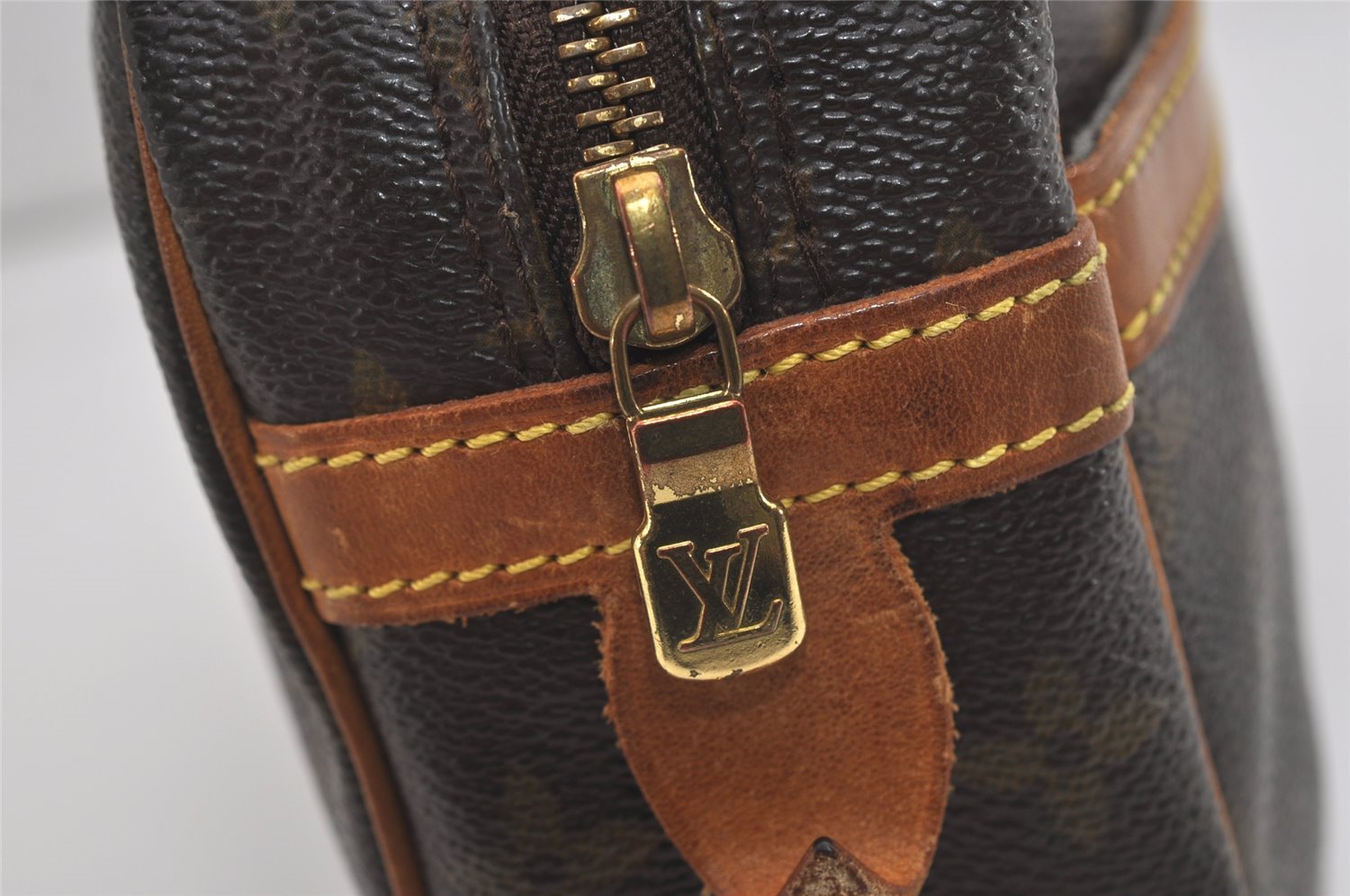 Authentic Louis Vuitton Monogram Compiegne 28 Clutch Hand Bag M51845 LV 6354I