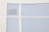Authentic HERMES Carre 45 Scarf H Logos Pattern Cotton Light Blue Box 6358E