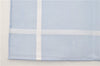 Authentic HERMES Carre 45 Scarf H Logos Pattern Cotton Light Blue Box 6358E