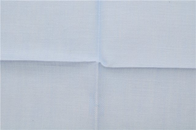 Authentic HERMES Carre 45 Scarf H Logos Pattern Cotton Light Blue Box 6358E