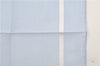 Authentic HERMES Carre 45 Scarf H Logos Pattern Cotton Light Blue Box 6358E