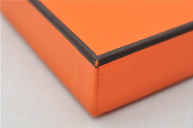 Authentic HERMES Carre 45 Scarf H Logos Pattern Cotton Light Blue Box 6358E