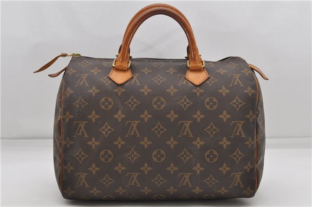 Authentic Louis Vuitton Monogram Speedy 30 Hand Boston Bag M41526 LV 6361D