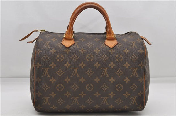 Authentic Louis Vuitton Monogram Speedy 30 Hand Boston Bag M41526 LV 6361D