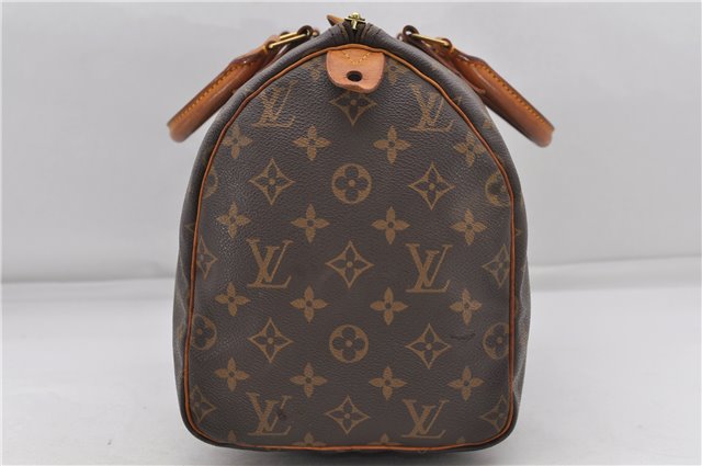 Authentic Louis Vuitton Monogram Speedy 30 Hand Boston Bag M41526 LV 6361D