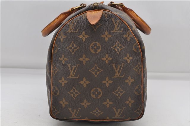 Authentic Louis Vuitton Monogram Speedy 30 Hand Boston Bag M41526 LV 6361D