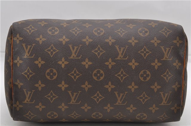 Authentic Louis Vuitton Monogram Speedy 30 Hand Boston Bag M41526 LV 6361D