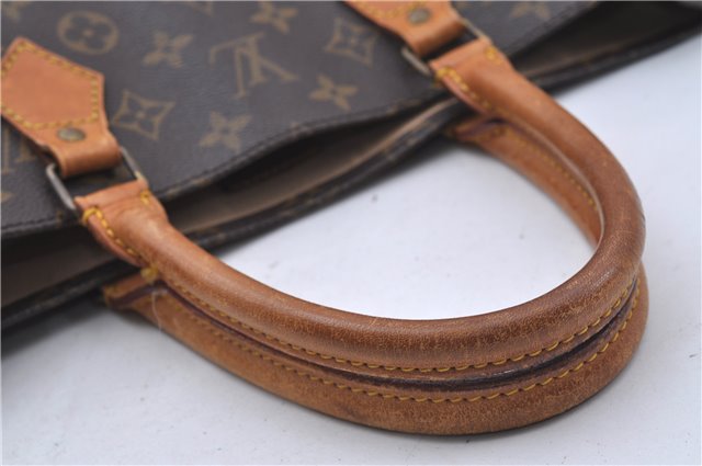 Authentic Louis Vuitton Monogram Sac Plat Hand Bag M51140 LV 6363D