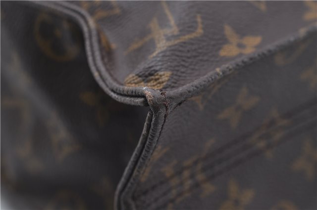 Authentic Louis Vuitton Monogram Sac Plat Hand Bag M51140 LV 6363D