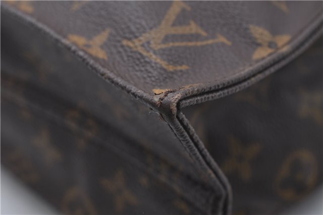 Authentic Louis Vuitton Monogram Sac Plat Hand Bag M51140 LV 6363D