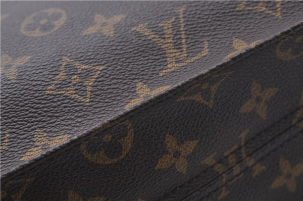 Authentic Louis Vuitton Monogram Sac Plat Hand Bag M51140 LV 6363D