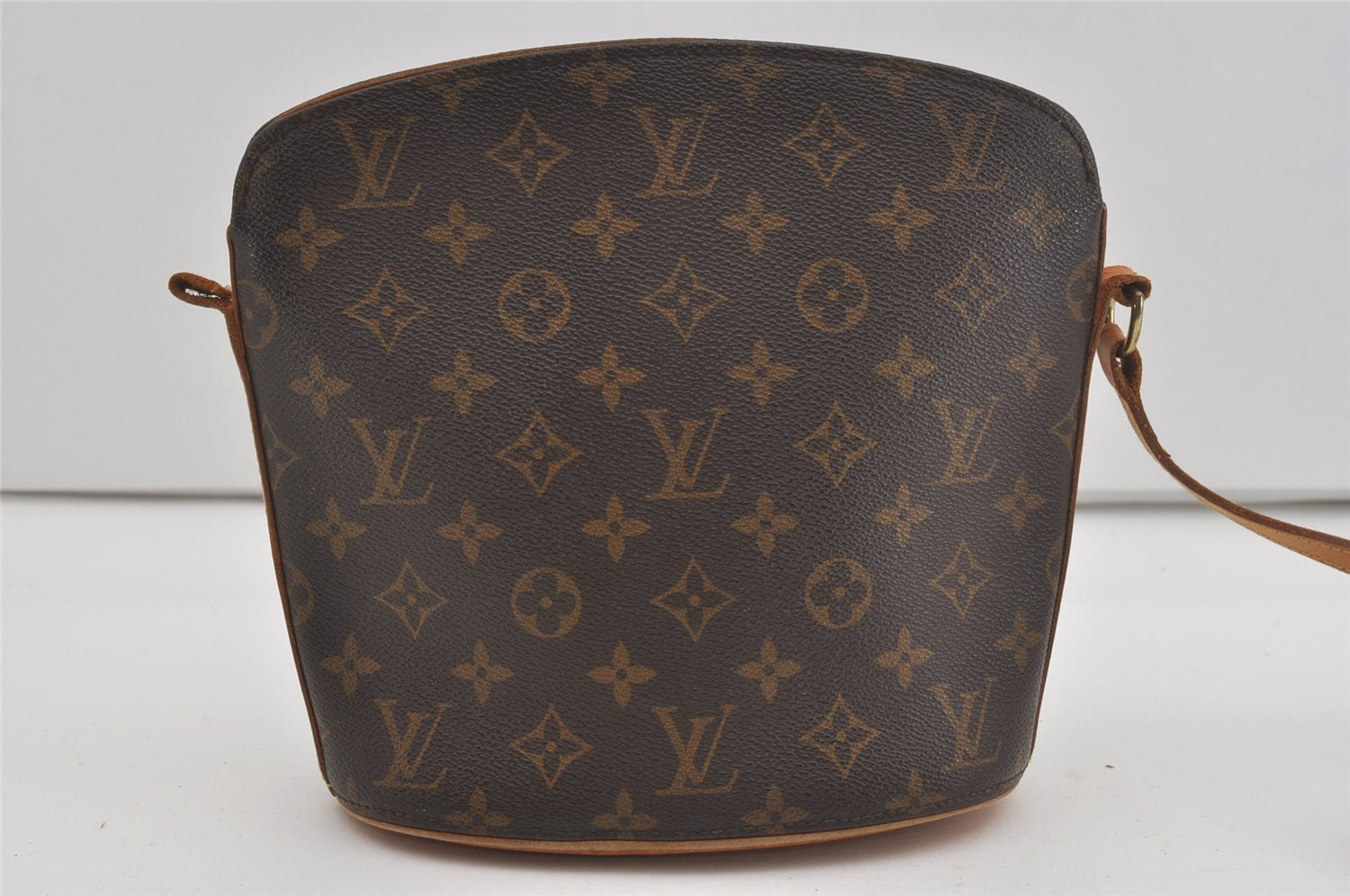 Authentic Louis Vuitton Monogram Drouot Shoulder Cross Bag M51290 LV Junk 6363I