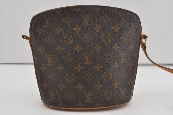 Authentic Louis Vuitton Monogram Drouot Shoulder Cross Bag M51290 LV Junk 6363I