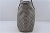 Authentic GUCCI Shoulder Tote Bag GG PVC Leather 181084 Brown 6364D