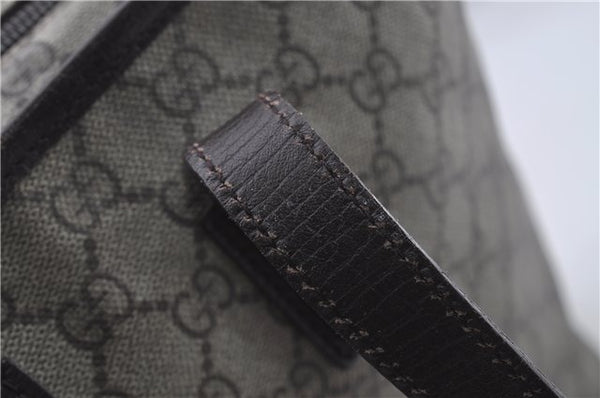 Authentic GUCCI Shoulder Tote Bag GG PVC Leather 181084 Brown 6364D