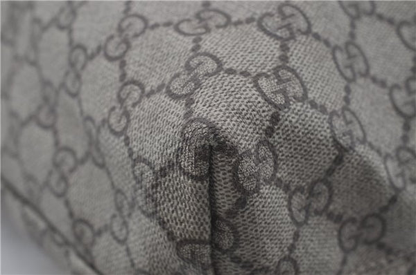 Authentic GUCCI Shoulder Tote Bag GG PVC Leather 181084 Brown 6364D