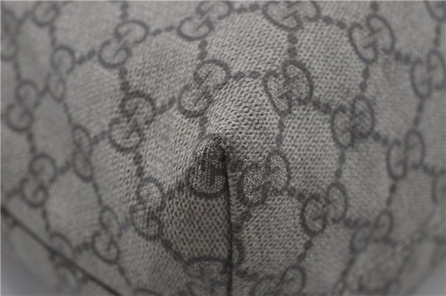 Authentic GUCCI Shoulder Tote Bag GG PVC Leather 181084 Brown 6364D