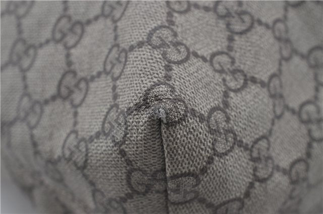 Authentic GUCCI Shoulder Tote Bag GG PVC Leather 181084 Brown 6364D