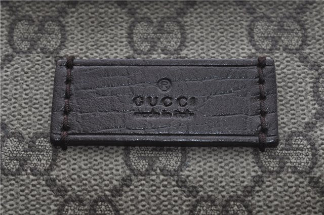 Authentic GUCCI Shoulder Tote Bag GG PVC Leather 181084 Brown 6364D