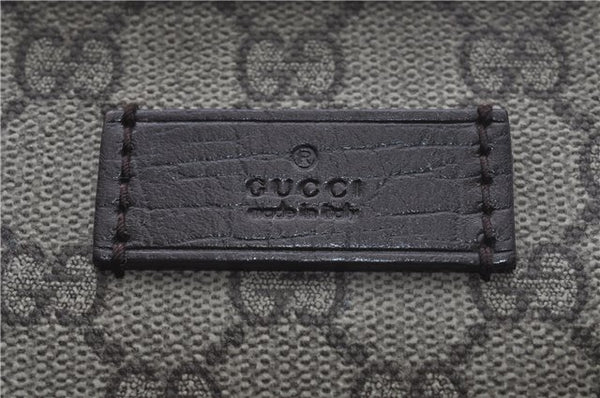 Authentic GUCCI Shoulder Tote Bag GG PVC Leather 181084 Brown 6364D