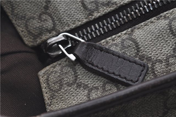 Authentic GUCCI Shoulder Tote Bag GG PVC Leather 181084 Brown 6364D