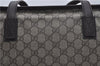 Authentic GUCCI Shoulder Tote Bag GG PVC Leather 181084 Brown 6364D